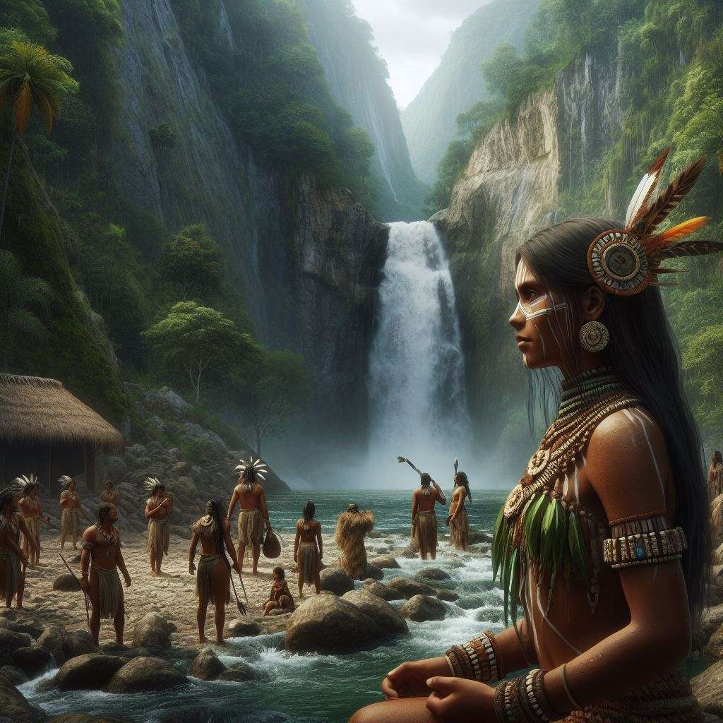 taínos en cascadas